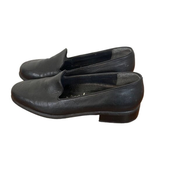 Women Easy Spirit  Size 8.0 Black Faux Leather Casual  Slip-On Shoe Black - Picture 2 of 11